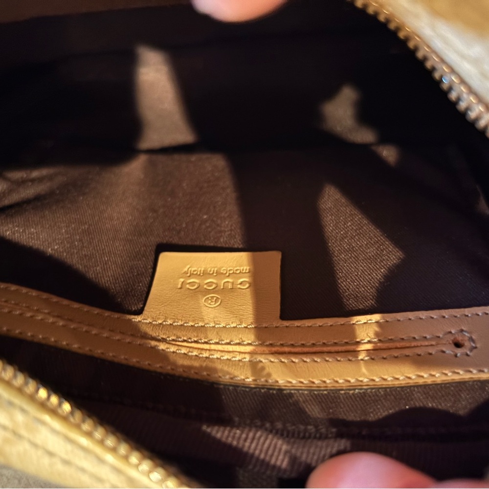 Gucci Cream/Tan Monogram  Crossbody Bag - Picture 13 of 14